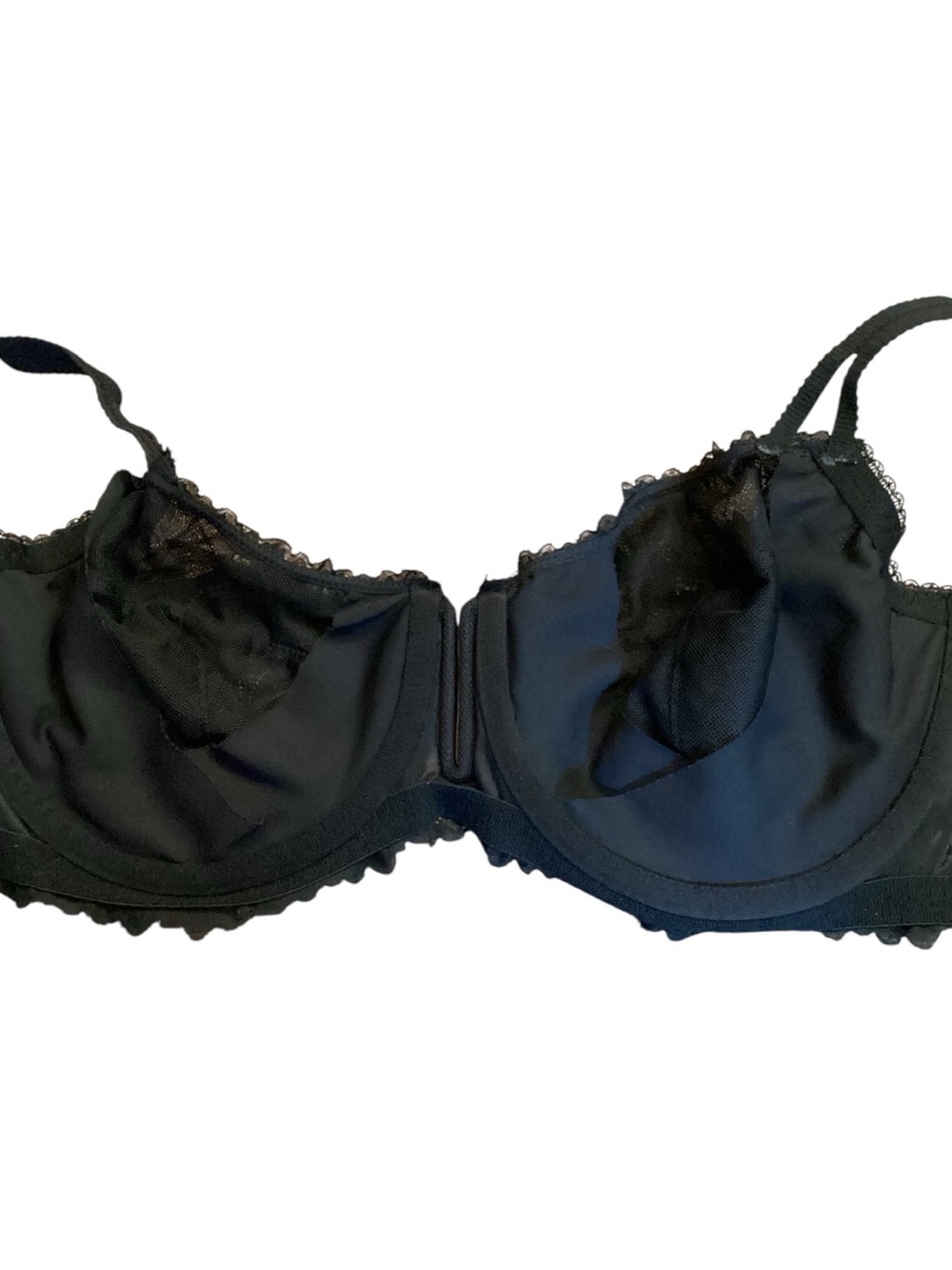 36DD Auden Unlined Black Lace Balconette Underwire Bra - Picture 4 of 8